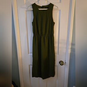 JCrew Olive Midi Dress Size 2